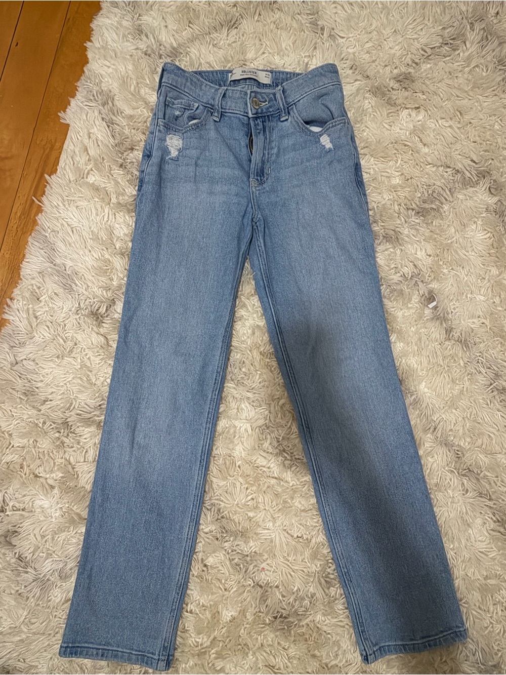 Light Blue Girl's Straighty-Leg Jeans